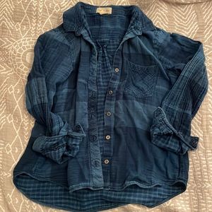 Gauze cotton Cloth and Stone long sleeve button up, size M